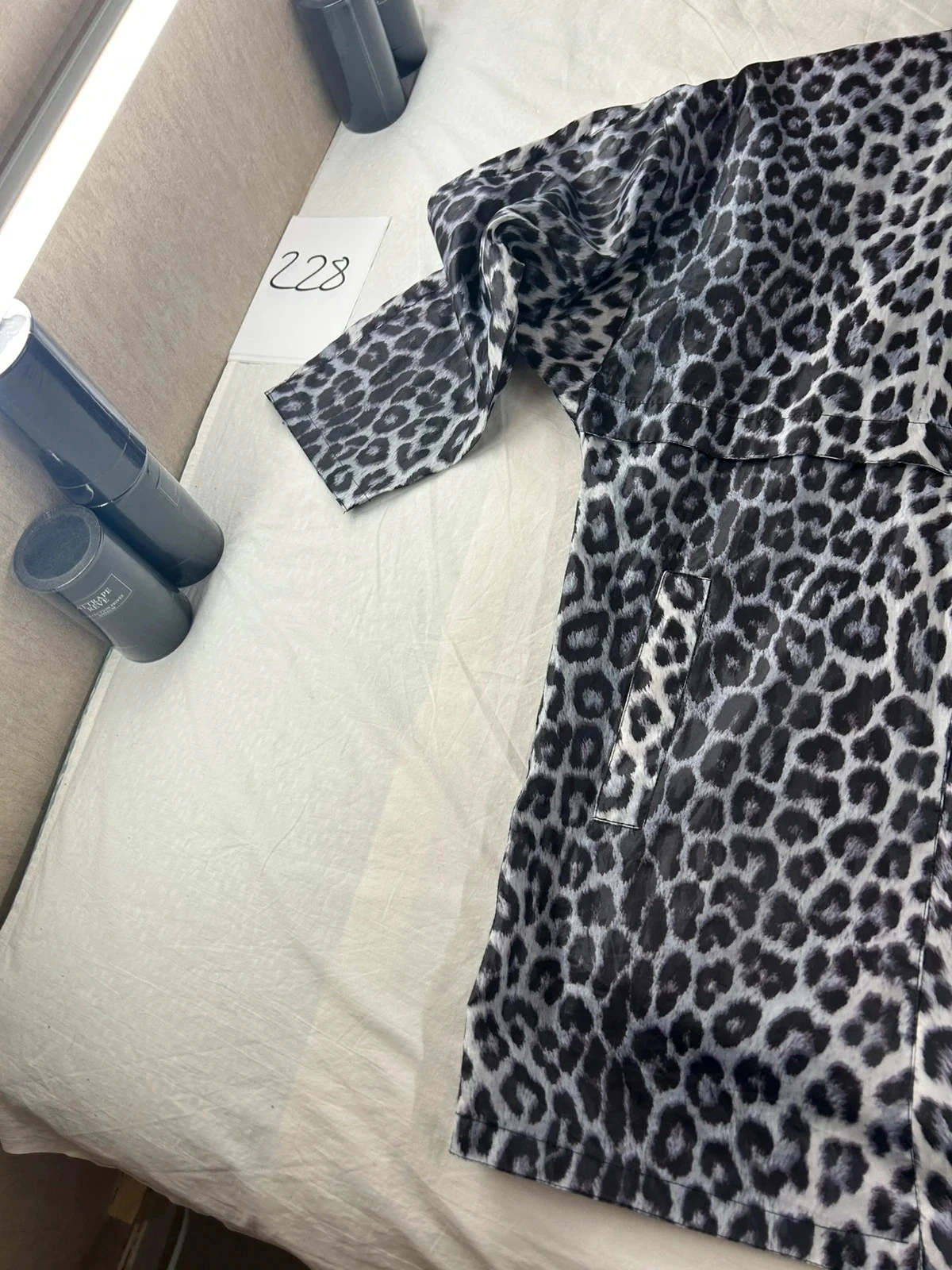 Shirt met luipaardprint in wit en zwart Cana Sport Paris maat 40 – photo 4